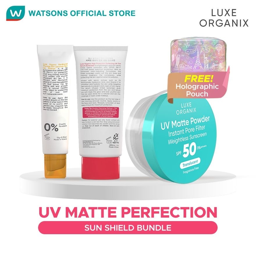 LUXE ORGANIX UV Matte Perfection Set Bundle