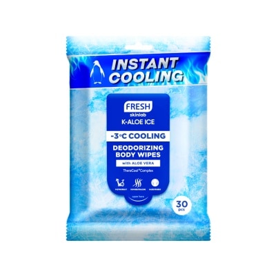 FRESH FRESH Skinlab K-Aloe Ice -3°C Cooling Deodorizing Body Wipes 30 Piece