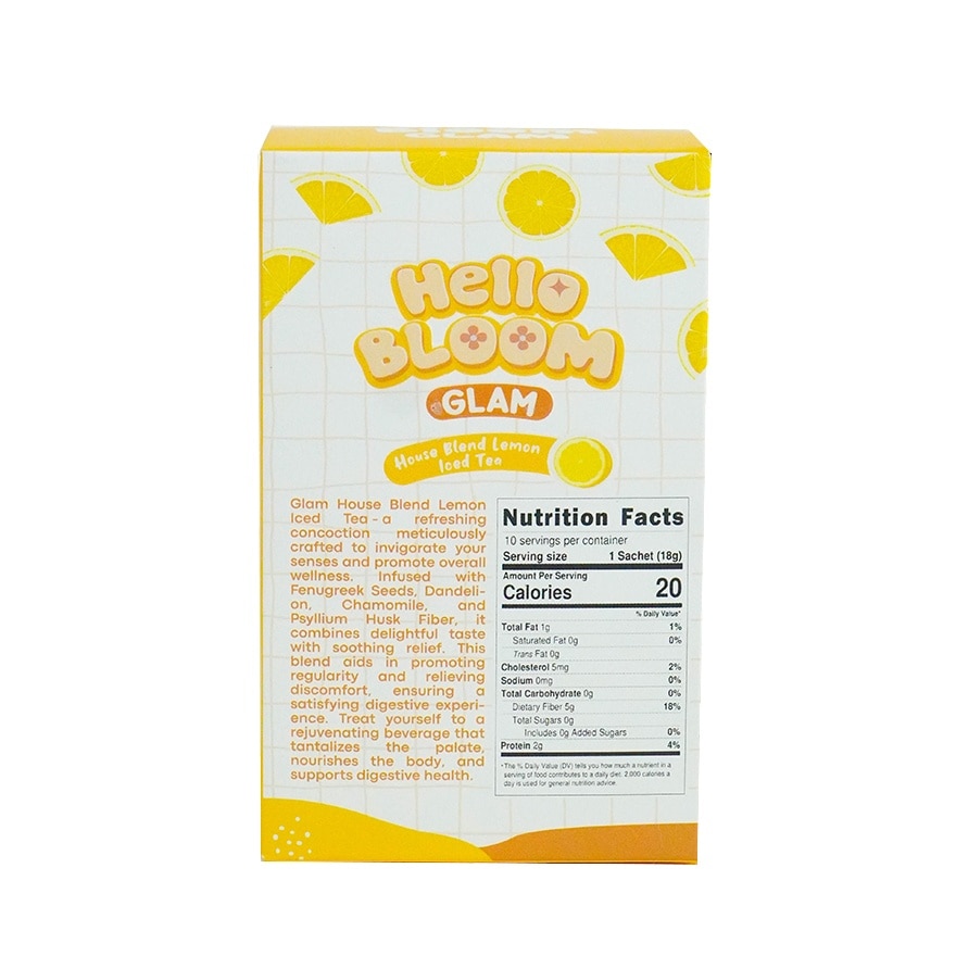 HELLO BLOOM Glam House Blend Lemon Iced Tea 180g