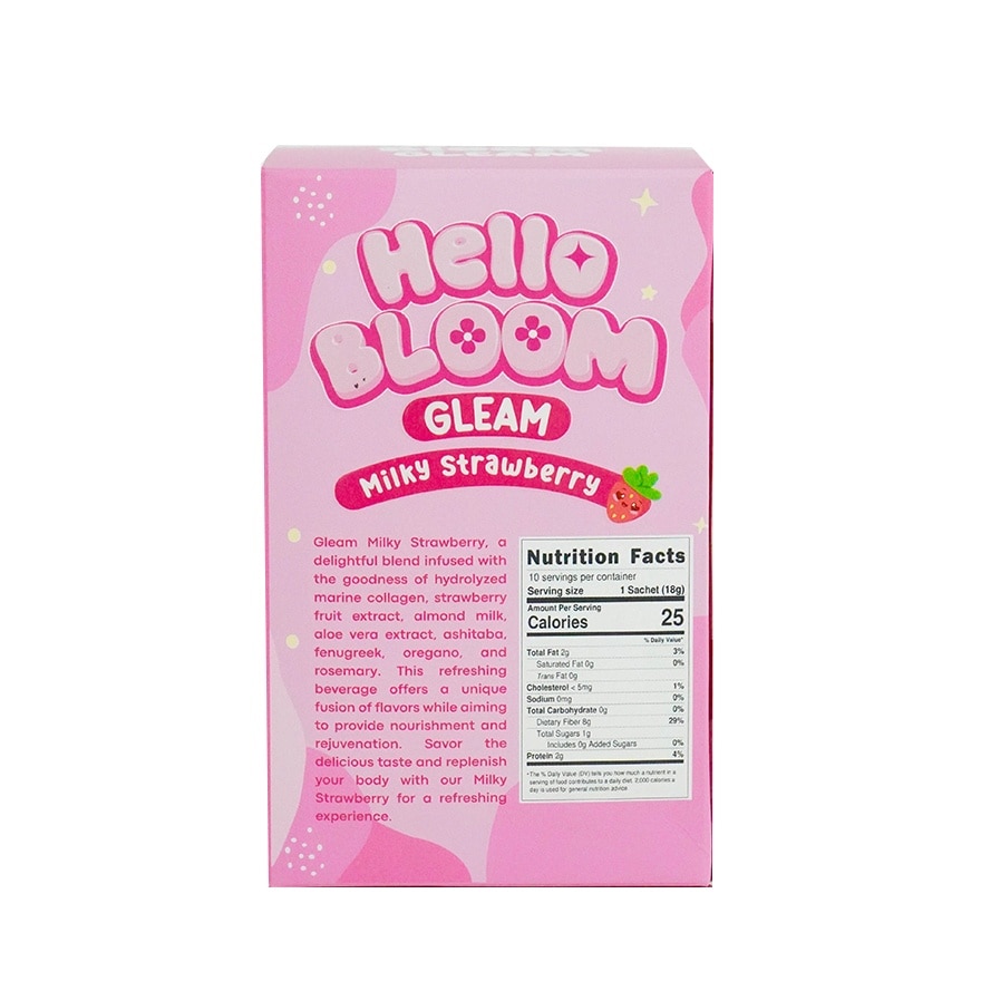 HELLO BLOOM Gleam Milky Strawberry 180g