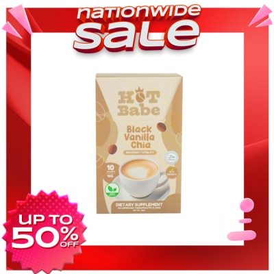 HOT BABE HOT BABE Black Vanilla Chia 10 Sachets x 180g