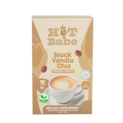 HOT BABE HOT BABE Black Vanilla Chia 10 Sachets x 180g
