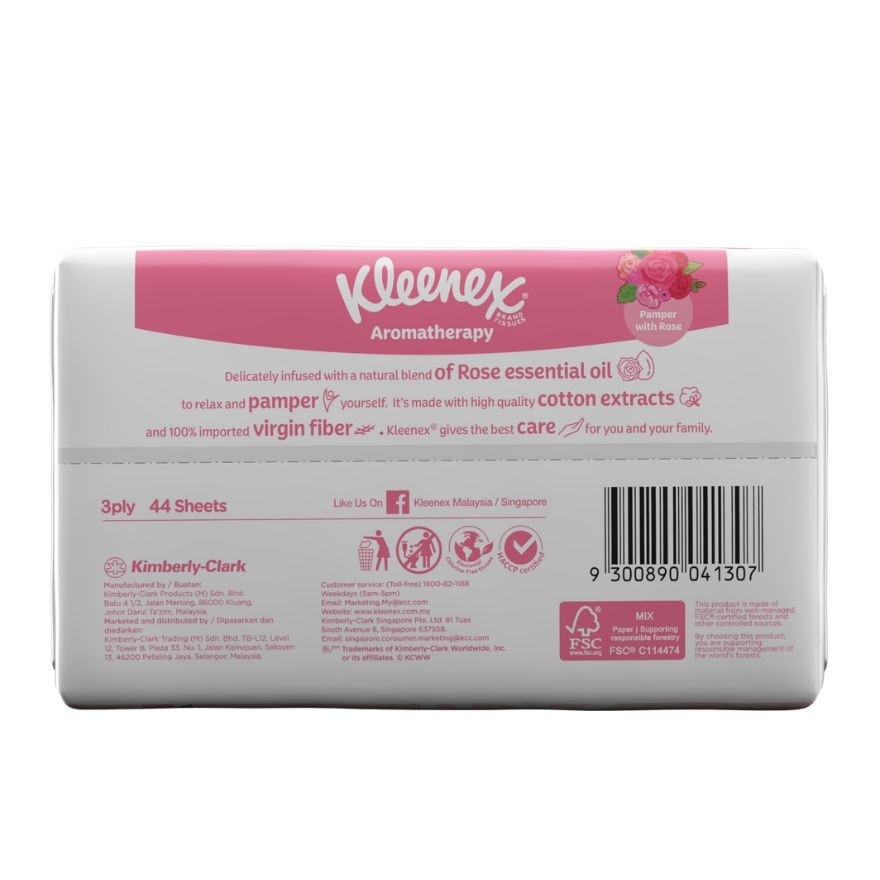 KLEENEX Aromatherapy Rose Travellers 3ply x 44s