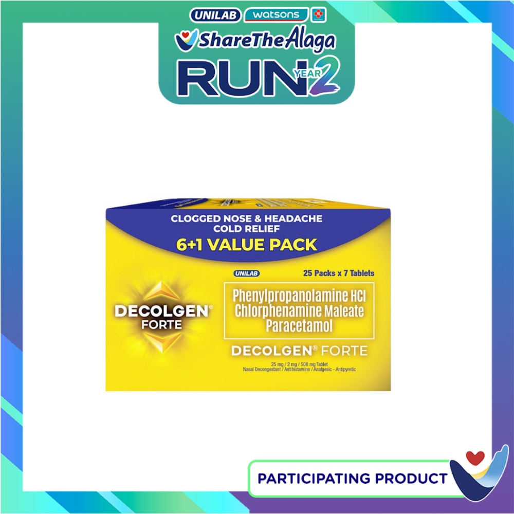 DECOLGEN Forte Paracetamol 6+1 Value set image