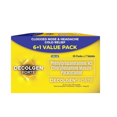DECOLGEN - DECOLGEN Forte Paracetamol 6+1 Value set