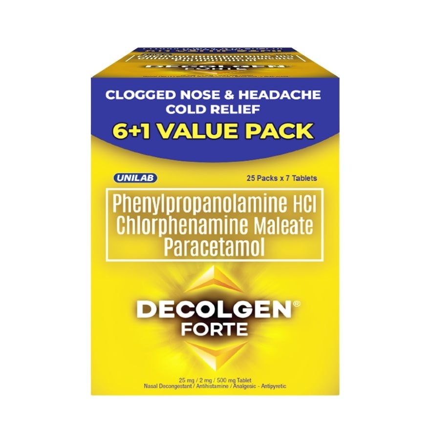 DECOLGEN Forte Paracetamol 6+1 Value set