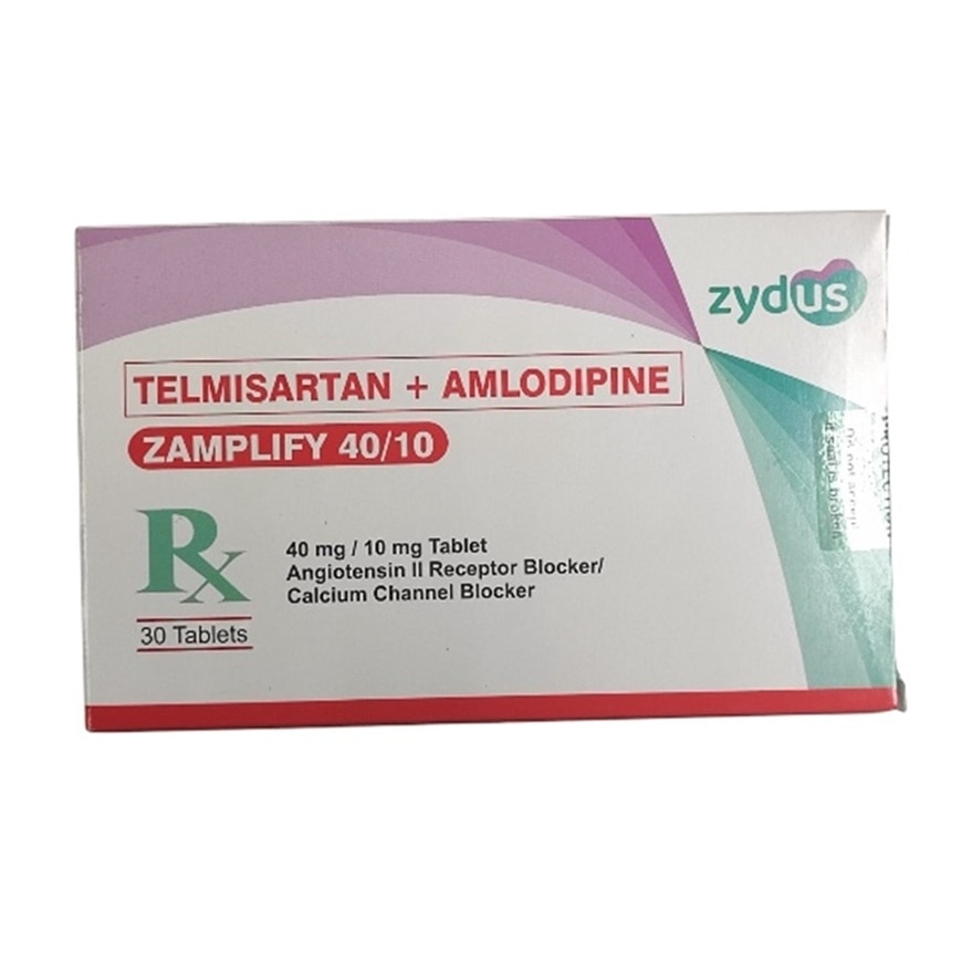 ZAMPLIFY 40/10 Telmisartan + Amlodipine 40mg/10mg Tablet Sold Per Piece [PRESCRIPTION REQUIRED]