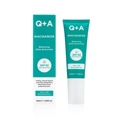 QA Q + A Niacinamide Balancing Daily Sunscreen SPF 50 50ml