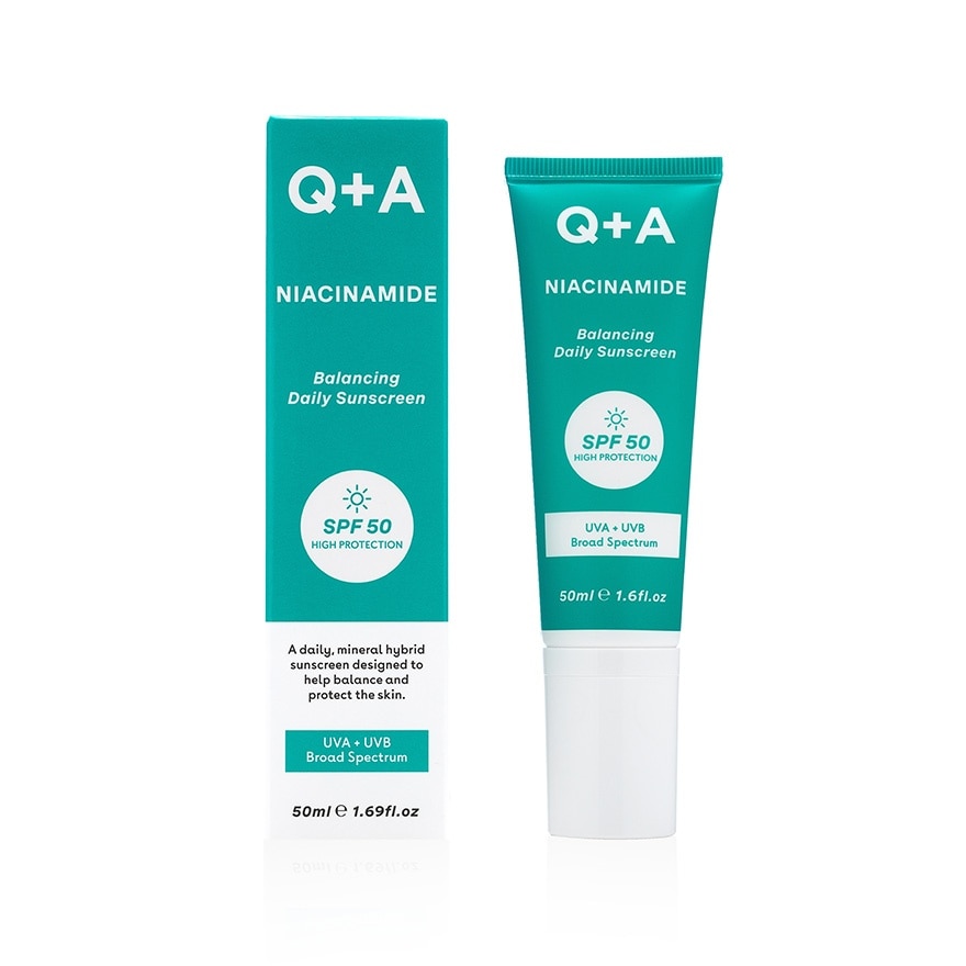 Q + A Niacinamide Balancing Daily Sunscreen SPF 50 50ml
