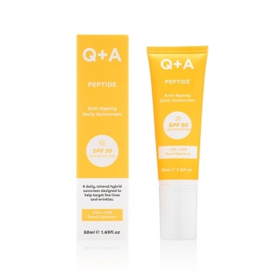 QA Q + A Peptide Anti-Ageing Daily Sunscreen SPF 50 50ml