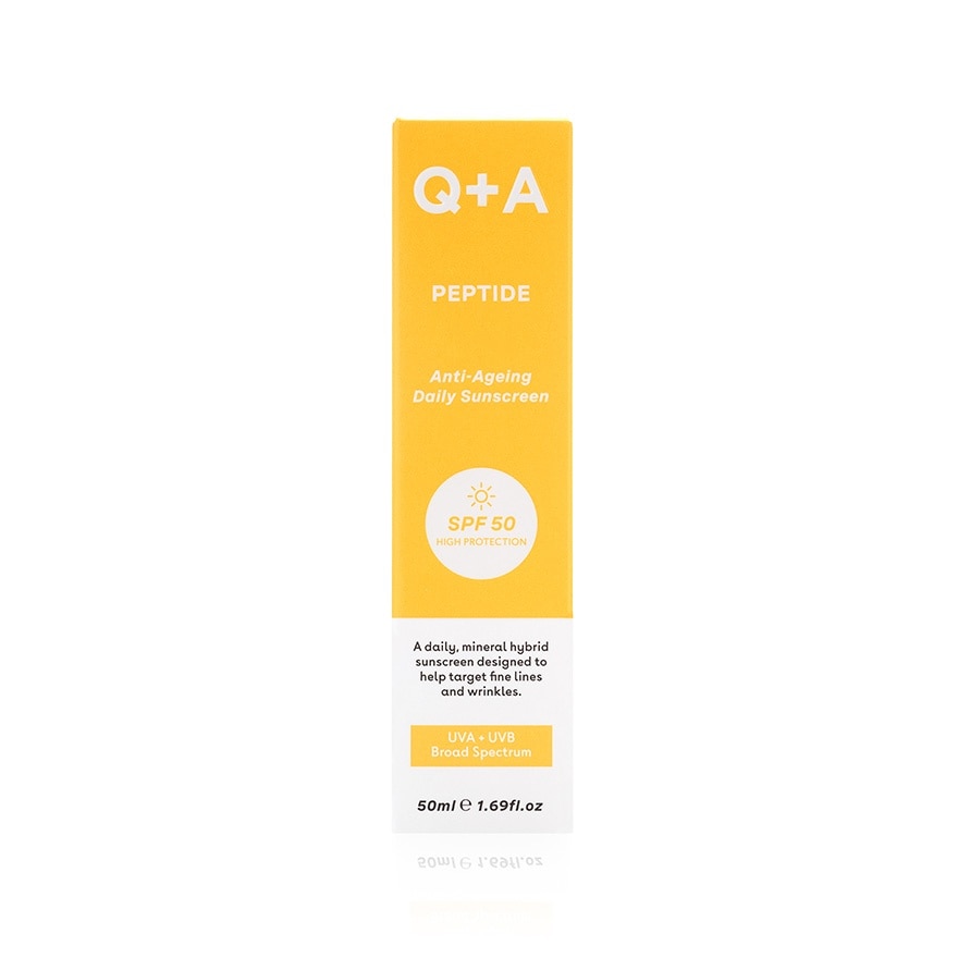 Q + A Peptide Anti-Ageing Daily Sunscreen SPF 50 50ml