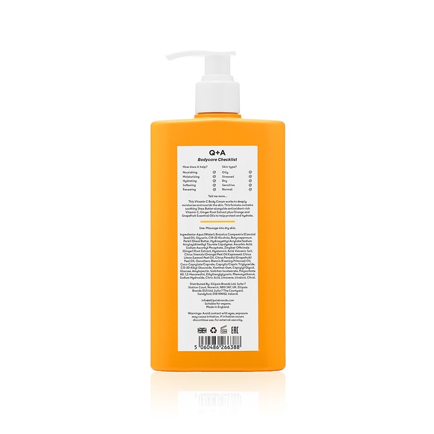 Q + A Vitamin C Body Cream 250ml