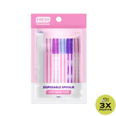 FRESH FRESH Kbeautylab Disposable Spoolie with Travel Case 10s