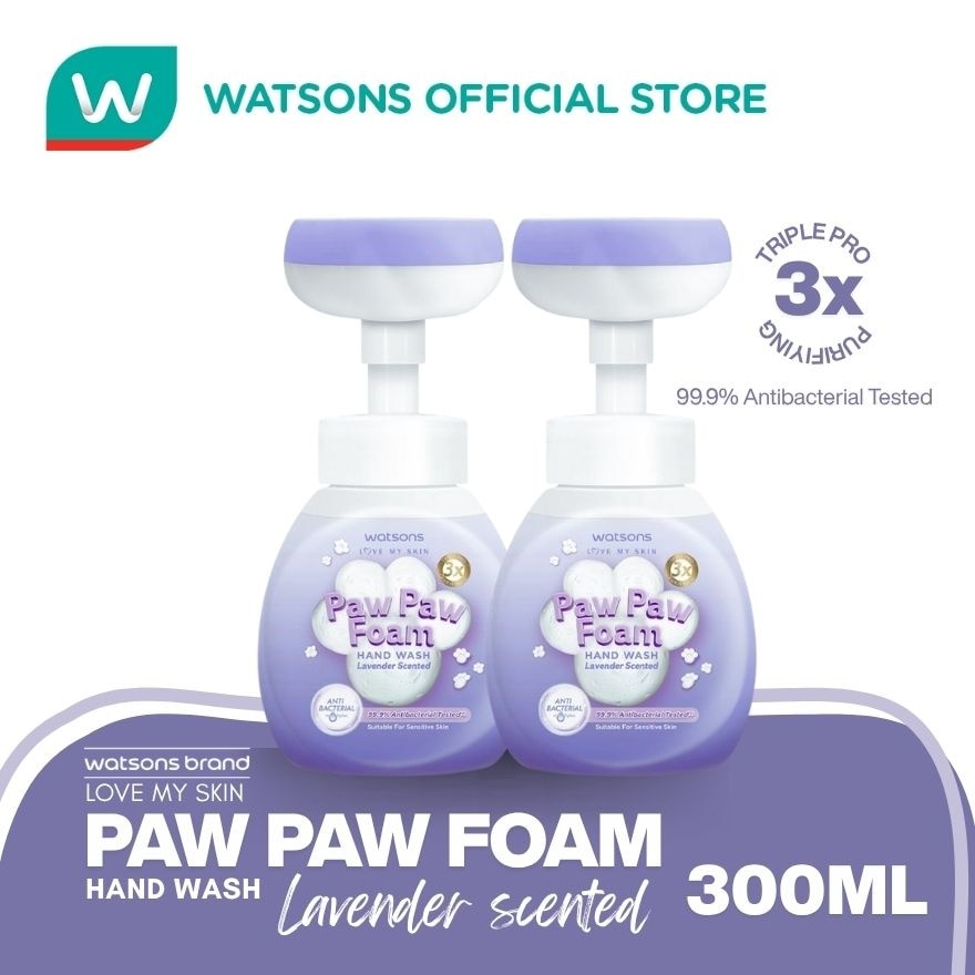 WATSONS Paw Paw Foam Hand Wash Lavender Scented 300ml