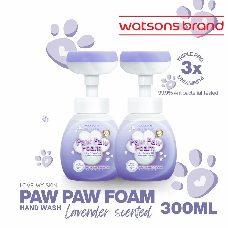 WATSONS Paw Paw Foam Hand Wash Lavender Scented 300ml