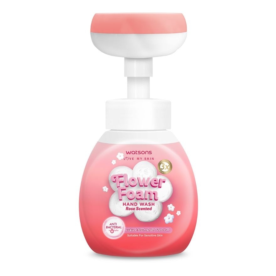 WATSONS Flower Foam Hand Wash Rose Scented 300ml