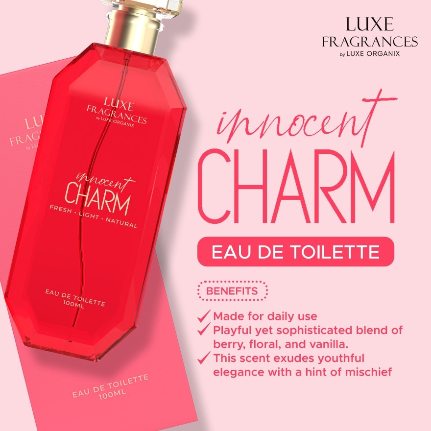 LUXE ORGANIX Fragrances Innocent Charm Eau De Toilette 100ml