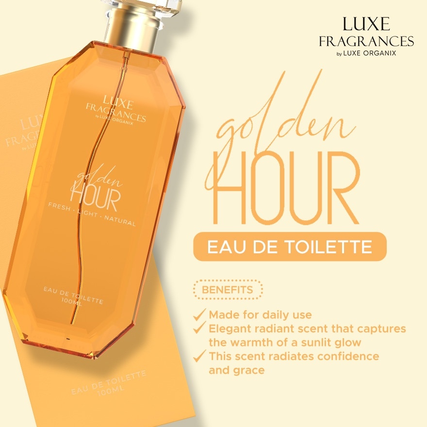 LUXE ORGANIX Fragrances Golden Hour Eau De Toilette 100ml