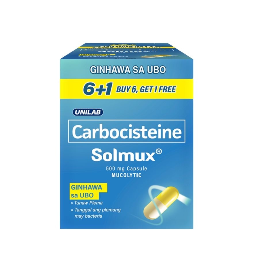 SOLMUX Carbocisteine 500mg Capsule 6+1 Set
