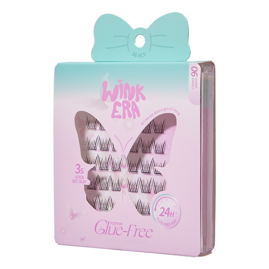 GLAMFIX Wink Era Poppin Glue Free Cluster Eyelashes 06 Queen Energy