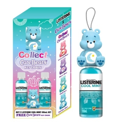 LISTERINE - LISTERINE Collect Care Bear Key Chain Buy 2 Cool Mint Mouthwash 100ml