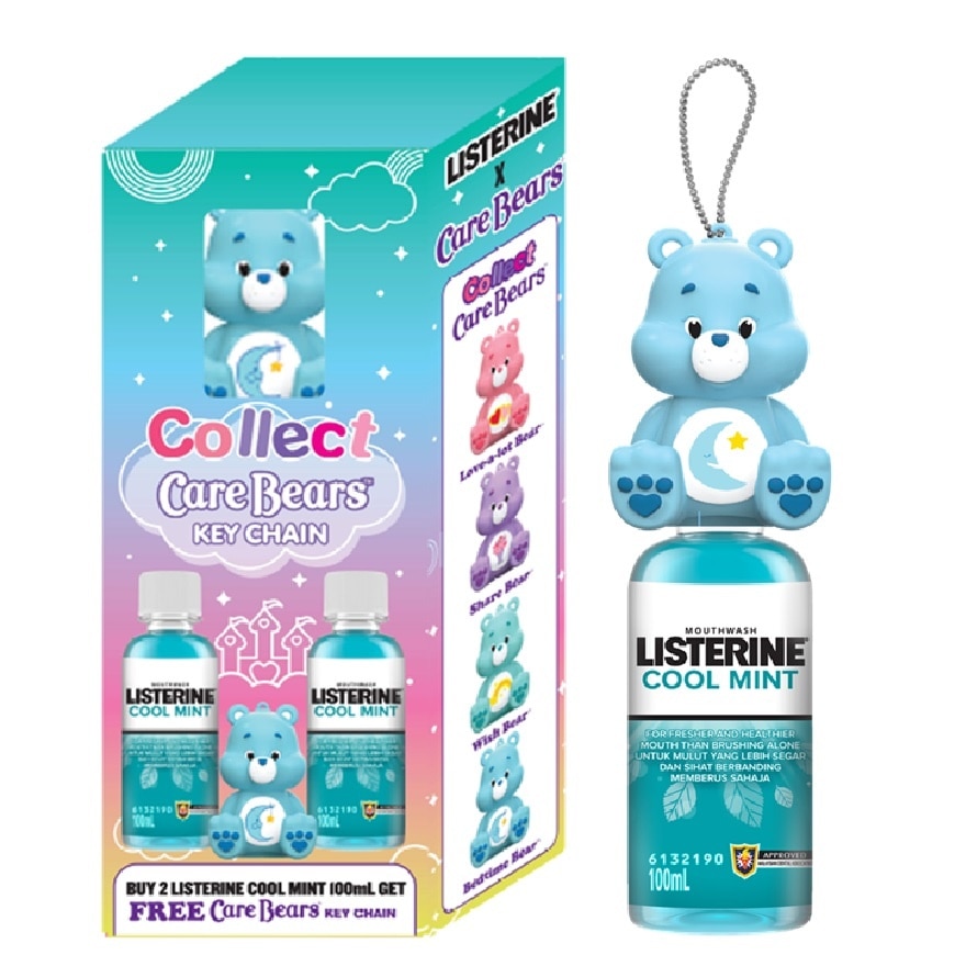 LISTERINE Collect Care Bear Key Chain Buy 2 Cool Mint Mouthwash 100ml