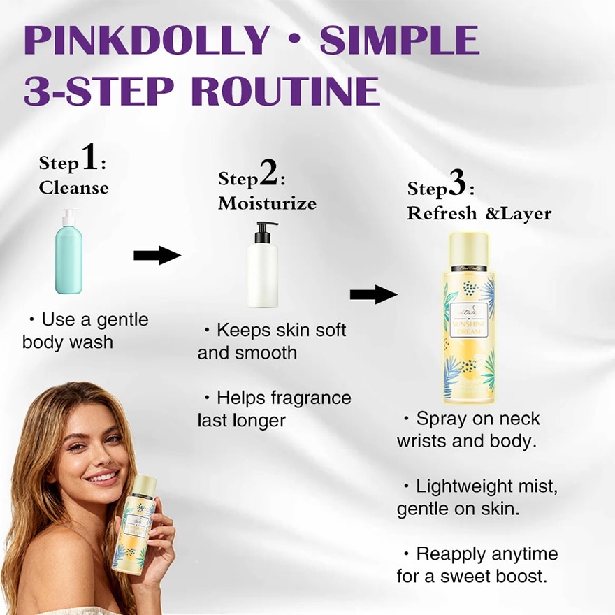 PINK DOLLY Sunshine Dream Fragrance Mist 250ml