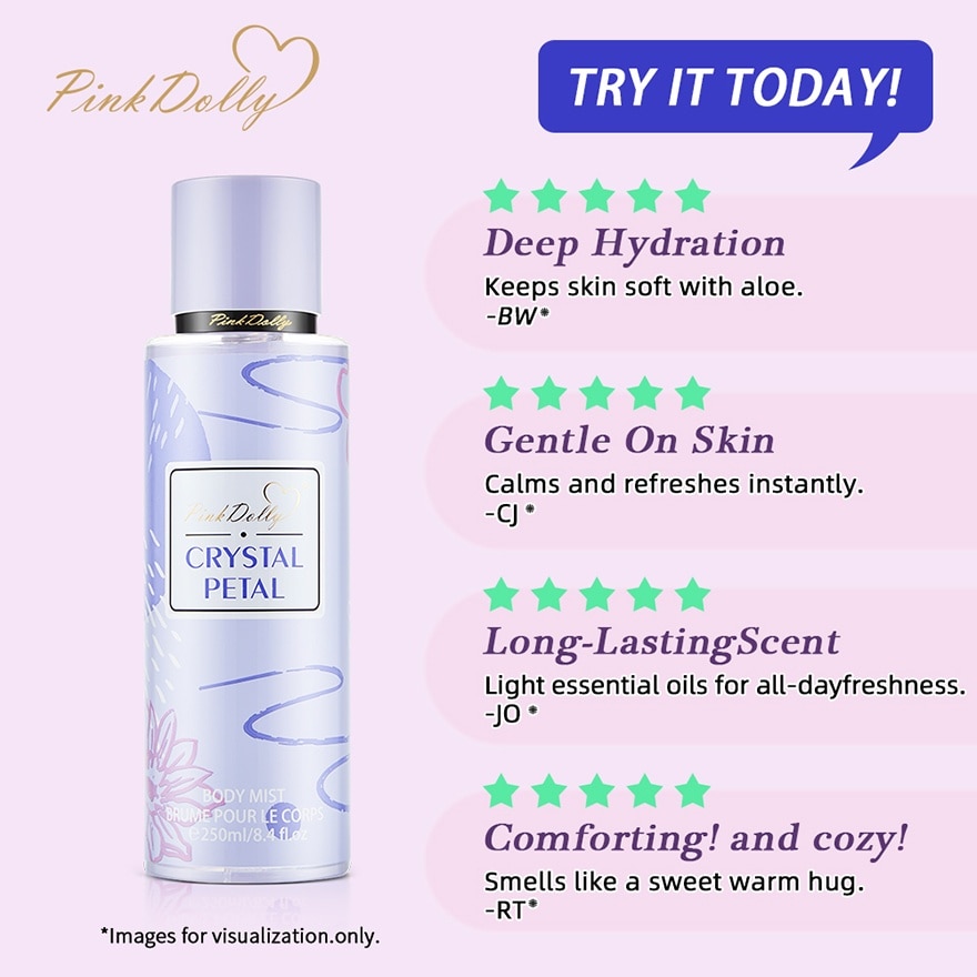PINK DOLLY Crystal Petal Fragrance Mist 250ml