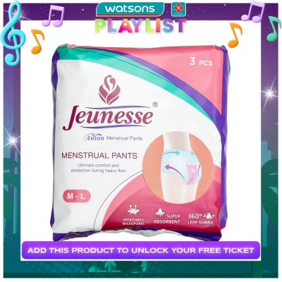 JEUNESSE JEUNESSE Anion Menstrual Pants M-L 3 Pads
