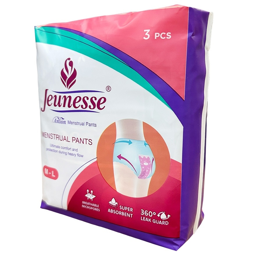 JEUNESSE Anion Menstrual Pants M-L 3 Pads