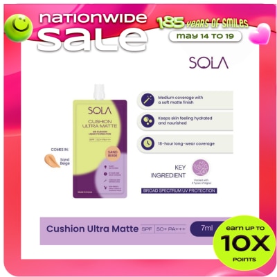 SOLA - SOLA Cushion Ultra Matte Sand Beige 7ml
