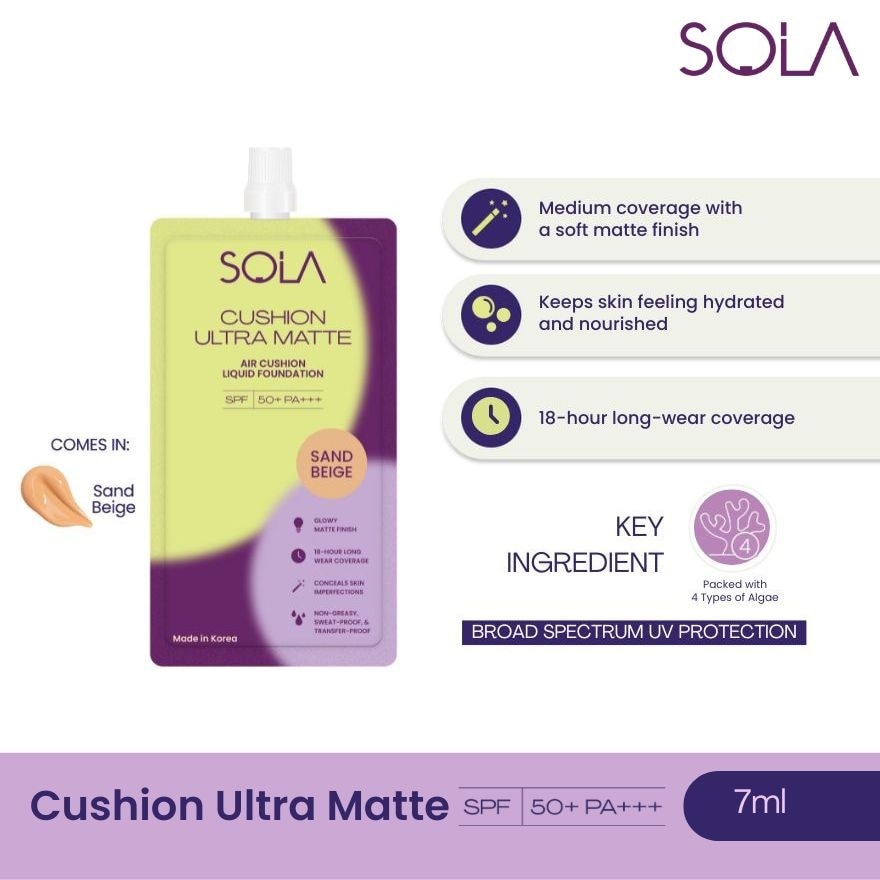 SOLA Cushion Ultra Matte Sand Beige 7ml