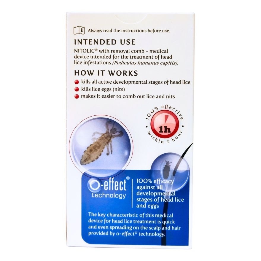 NITOLIC with Removal Comb 50ml