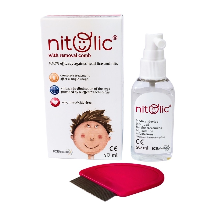 NITOLIC with Removal Comb 50ml