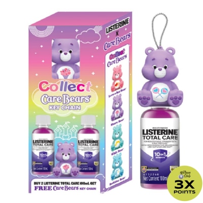 LISTERINE LISTERINE Collect Care Bear Key Chain Buy 2 Total Care Mouthwash 100ml