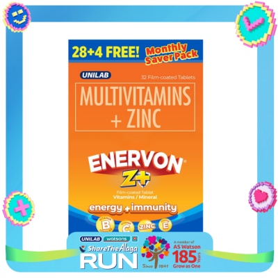 ENERVON ENERVON Z Plus Energy + Immunity Film Coated Tablet 28+4 Free