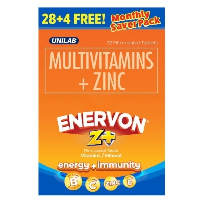 ENERVON ENERVON Z Plus Energy + Immunity Film Coated Tablet 28+4 Free
