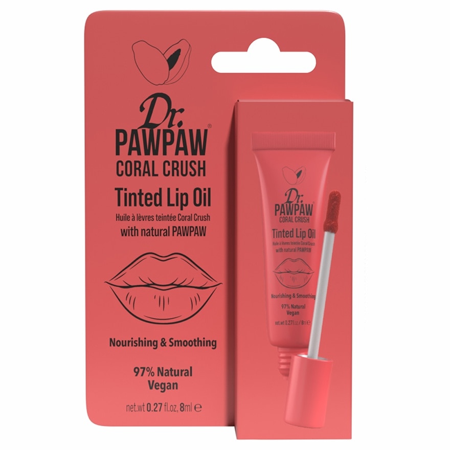 DR PAWPAW Lip Oil Coral Crush 8ml