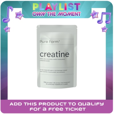 PURE FORM - PURE FORM Ultra-Micronized Creatine Monohydrate Unflavored Powder 300g