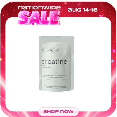 PURE FORM - PURE FORM Ultra-Micronized Creatine Monohydrate Unflavored Powder 300g image