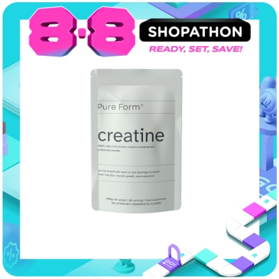 PURE FORM - PURE FORM Ultra-Micronized Creatine Monohydrate Unflavored Powder 300g image
