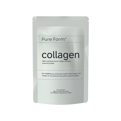 PURE FORM PURE FORM 100% Hydrolyzed Bovine Collagen Peptides Unflavored Powder 300g