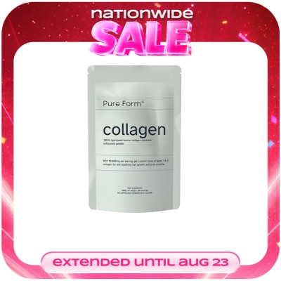PURE FORM - PURE FORM 100% Hydrolyzed Bovine Collagen Peptides Unflavored Powder 150g image