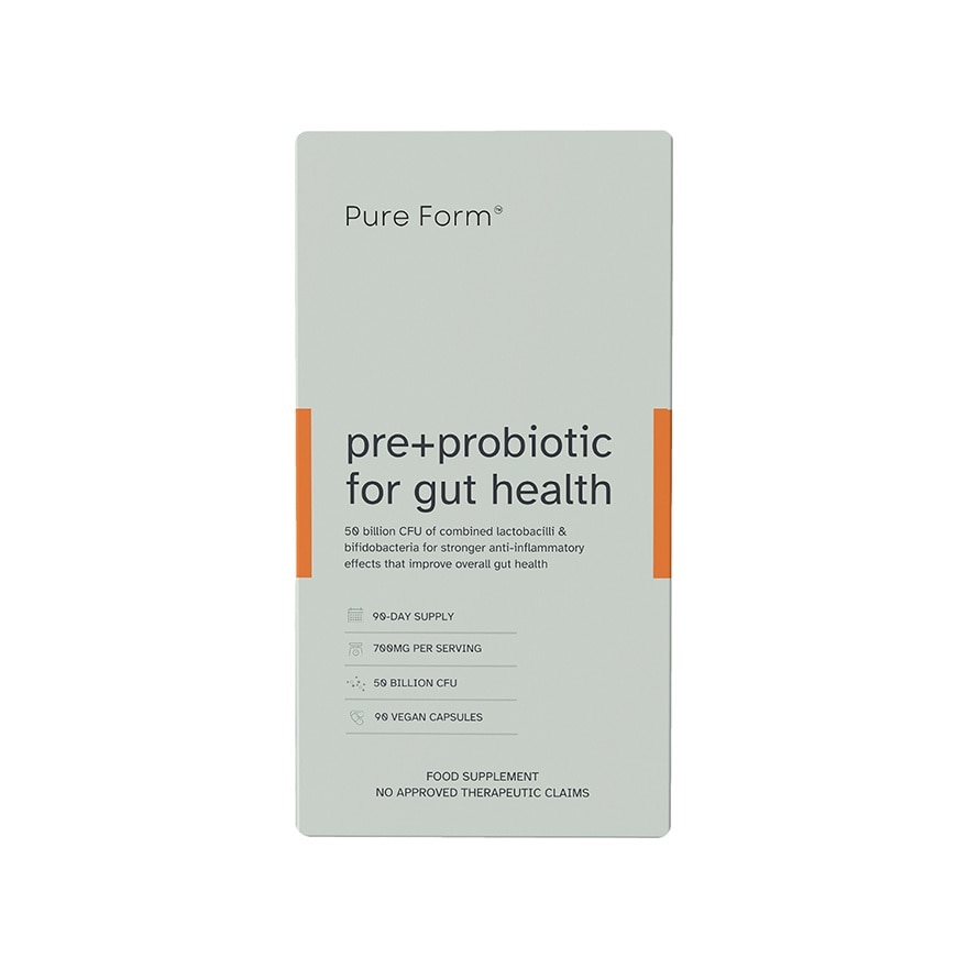PURE FORM Pre+Probiotic for Gut Health Capsule