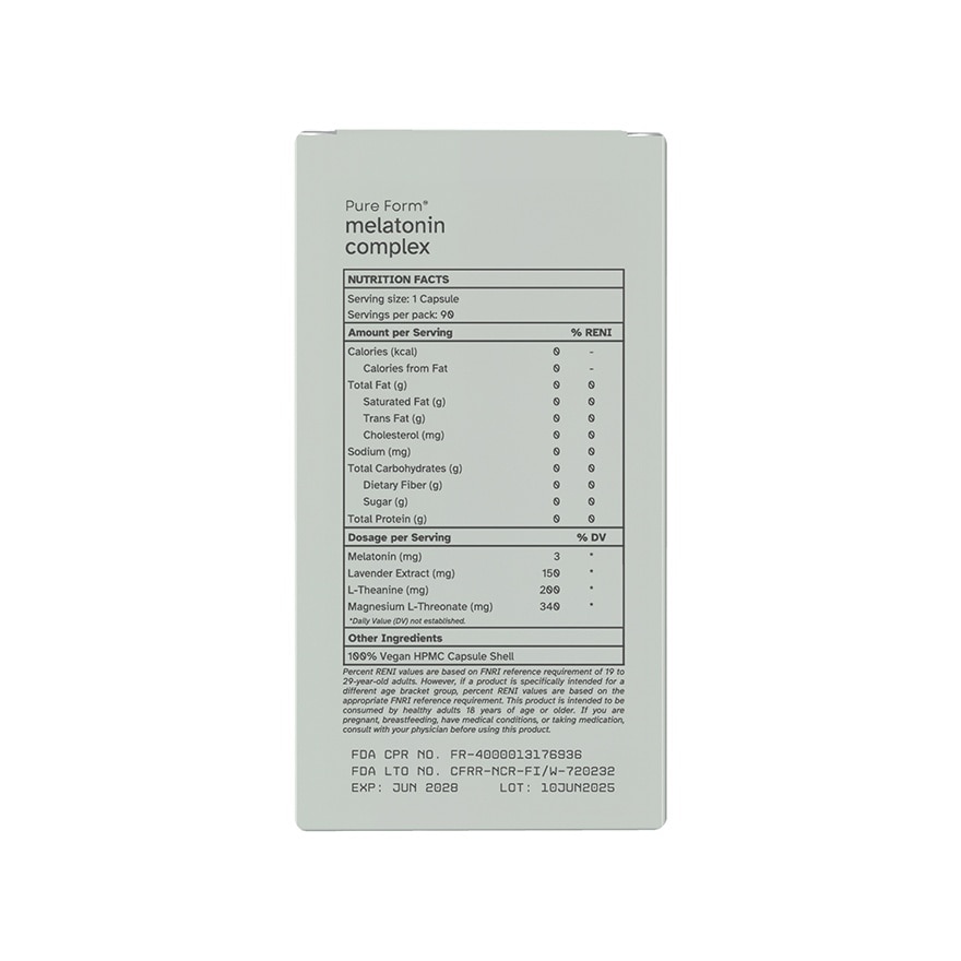 PURE FORM Melatonin Complex Capsule