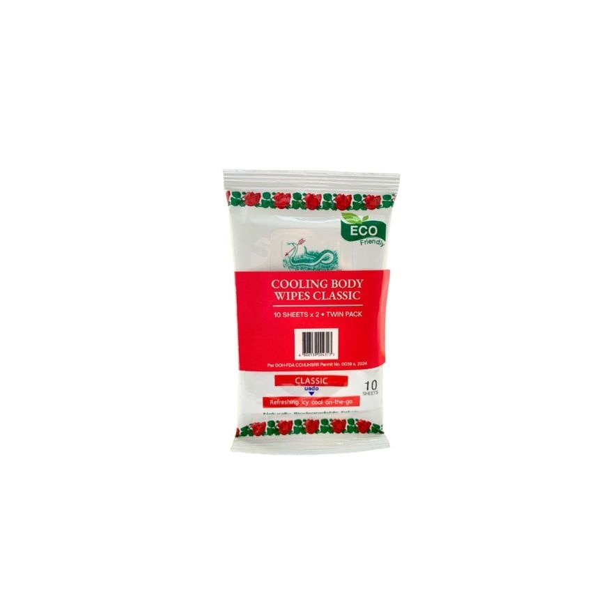 SNAKE BRAND Cooling Wipes Duo Pack 10s