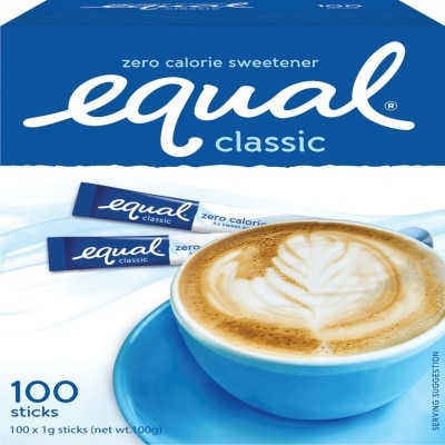 EQUAL EQUAL Classic Zero Calories Sweetener 100 Sticks x 1g