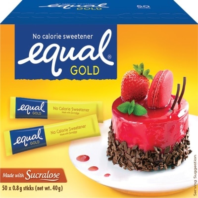 EQUAL, EQUAL Gold No Calories Sweetener 50 Sticks x 40g | Watsons ...