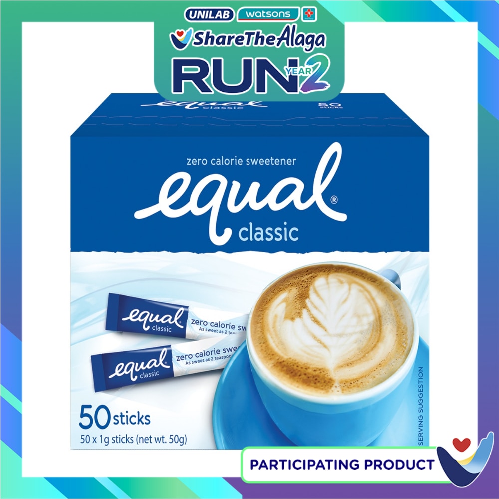 EQUAL Classic Zero Calorie Sweetener 50 Sticks x 50g image