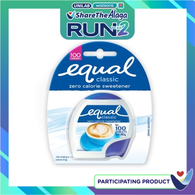 EQUAL EQUAL Classic Zero Calorie Sweetener 100 Tablets x 8.5g image